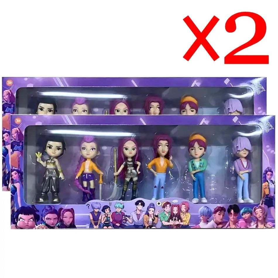 Kpop Demon Hunters Action Figures 6 Piece Gift Set - ToylandEU