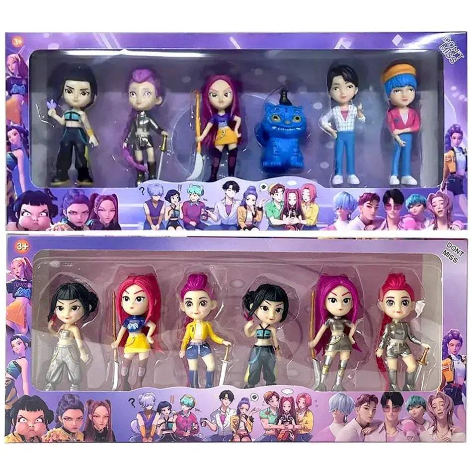 Kpop Demon Hunters Action Figures 6 Piece Gift Set - ToylandEU
