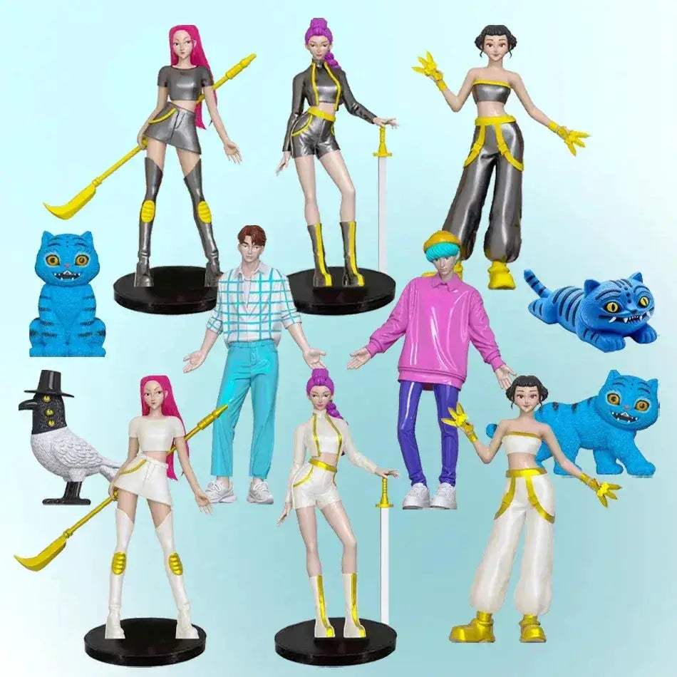 Kpop Demon Hunters Action Figures Set Collectible Figurines For Fans - ToylandEU