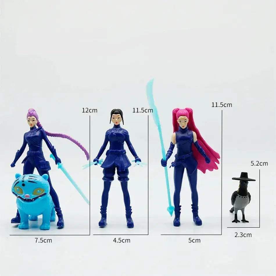 Kpop Demon Hunters Action Figures Set Five Collectible Figurines Gift - ToylandEU
