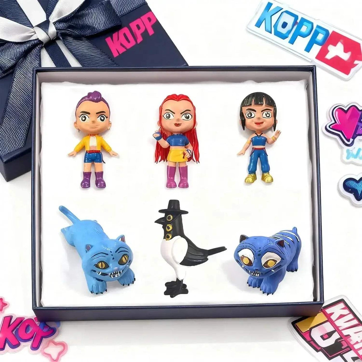 Kpop Demon Hunters Cake Topper Set Durable Mini Figurines - ToylandEU