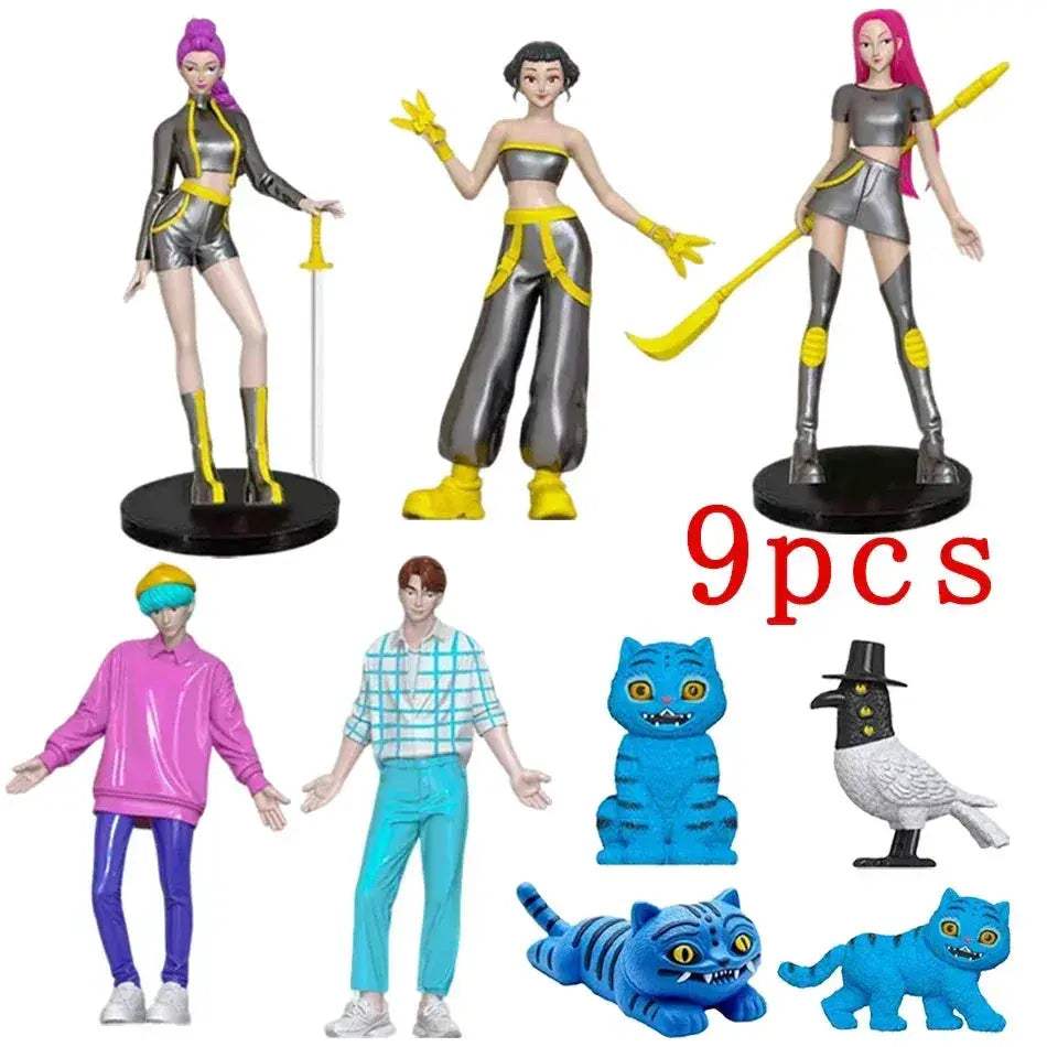 Kpop Demon Hunters Figure Set For Desktop Display Collectible - ToylandEU
