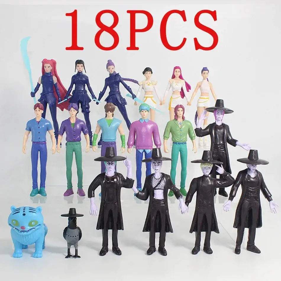 Kpop Demon Hunters Figure Set For Desktop Display Collectible - ToylandEU