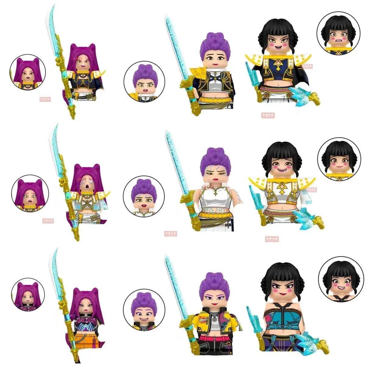  Kpop Demon Hunters Mini Action Figures Building Blocks -  ToylandEU™