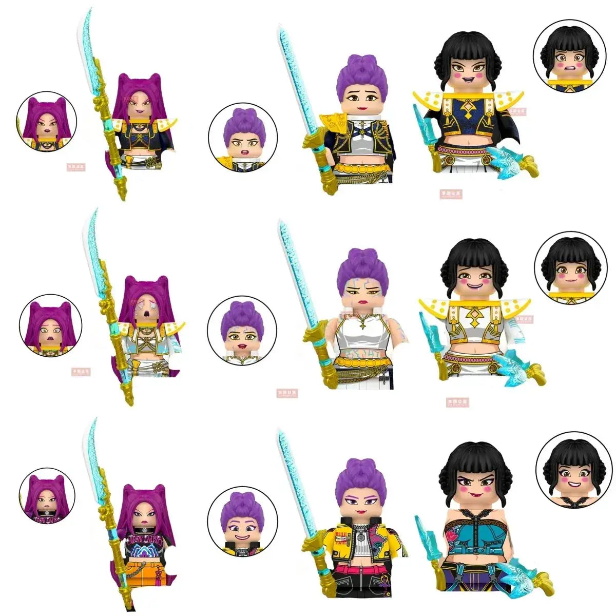 Kpop Demon Hunters Mini Action Figures Building Blocks Desk Decor - ToylandEU