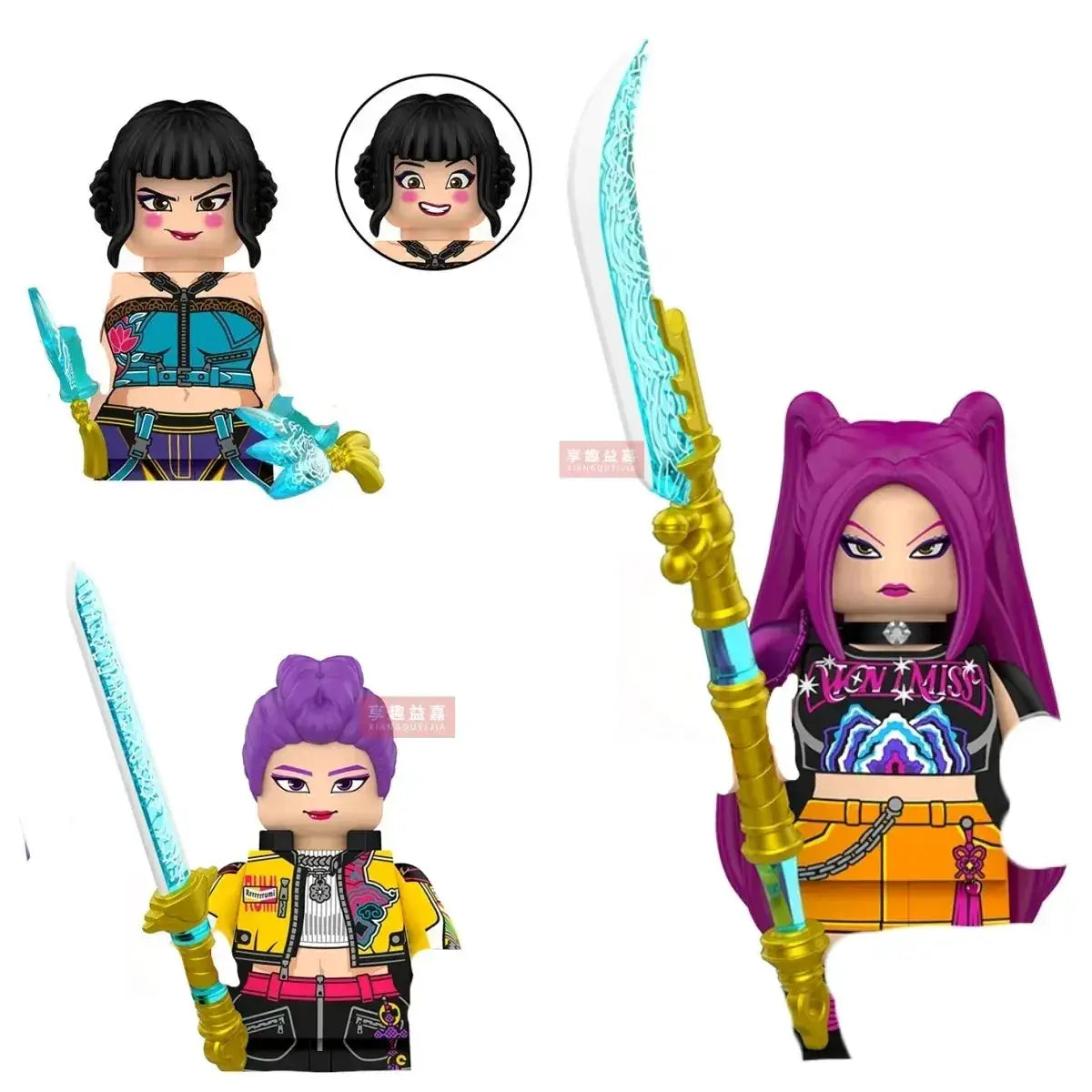 Kpop Demon Hunters Mini Action Figures Building Blocks Desk Decor - ToylandEU
