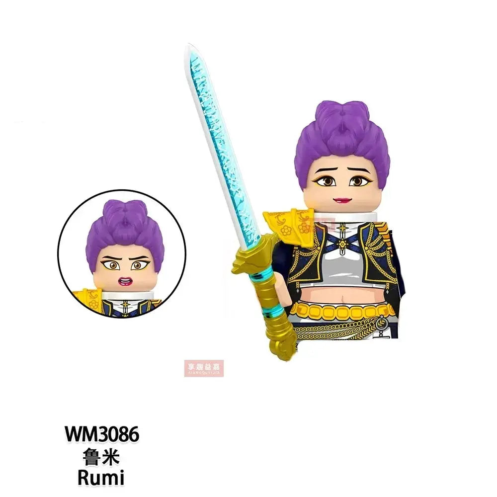 Kpop Demon Hunters Mini Action Figures Building Blocks Desk Decor - ToylandEU