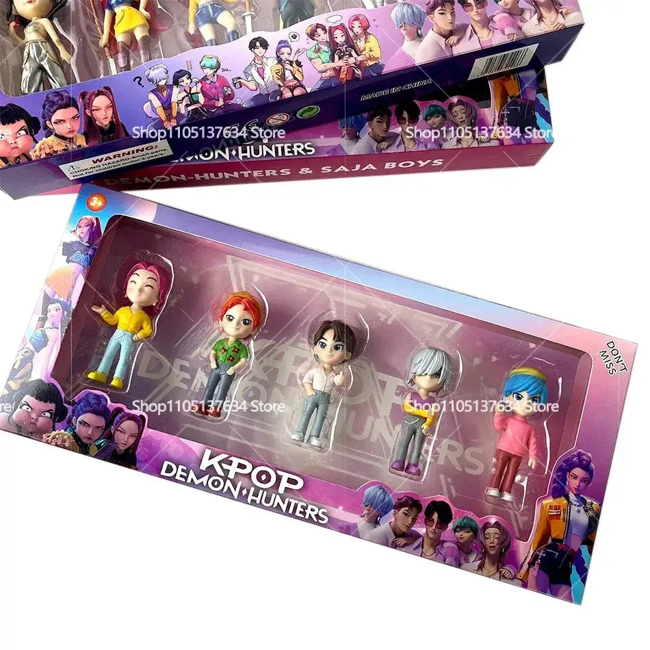 Kpop Demon Hunters Six Piece Action Figure Set Collectible Gift - ToylandEU