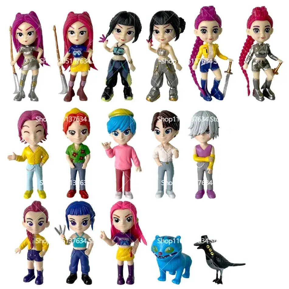 Kpop Demon Hunters Six Piece Action Figure Set Collectible Gift - ToylandEU
