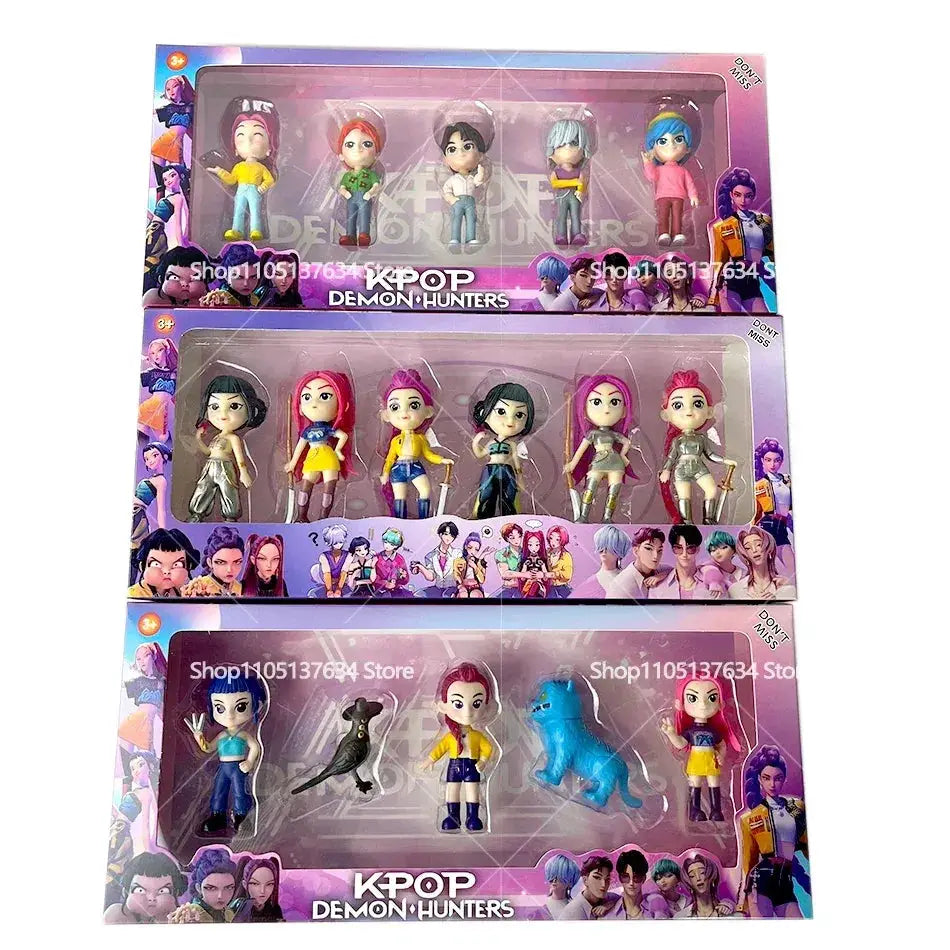 Kpop Demon Hunters Six Piece Action Figure Set Collectible Gift - ToylandEU