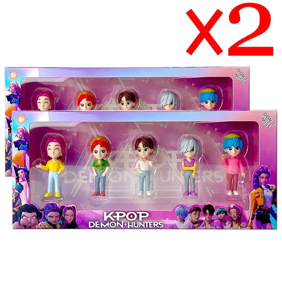 Kpop Demon Hunters Six Piece Action Figure Set Collectible Gift - ToylandEU