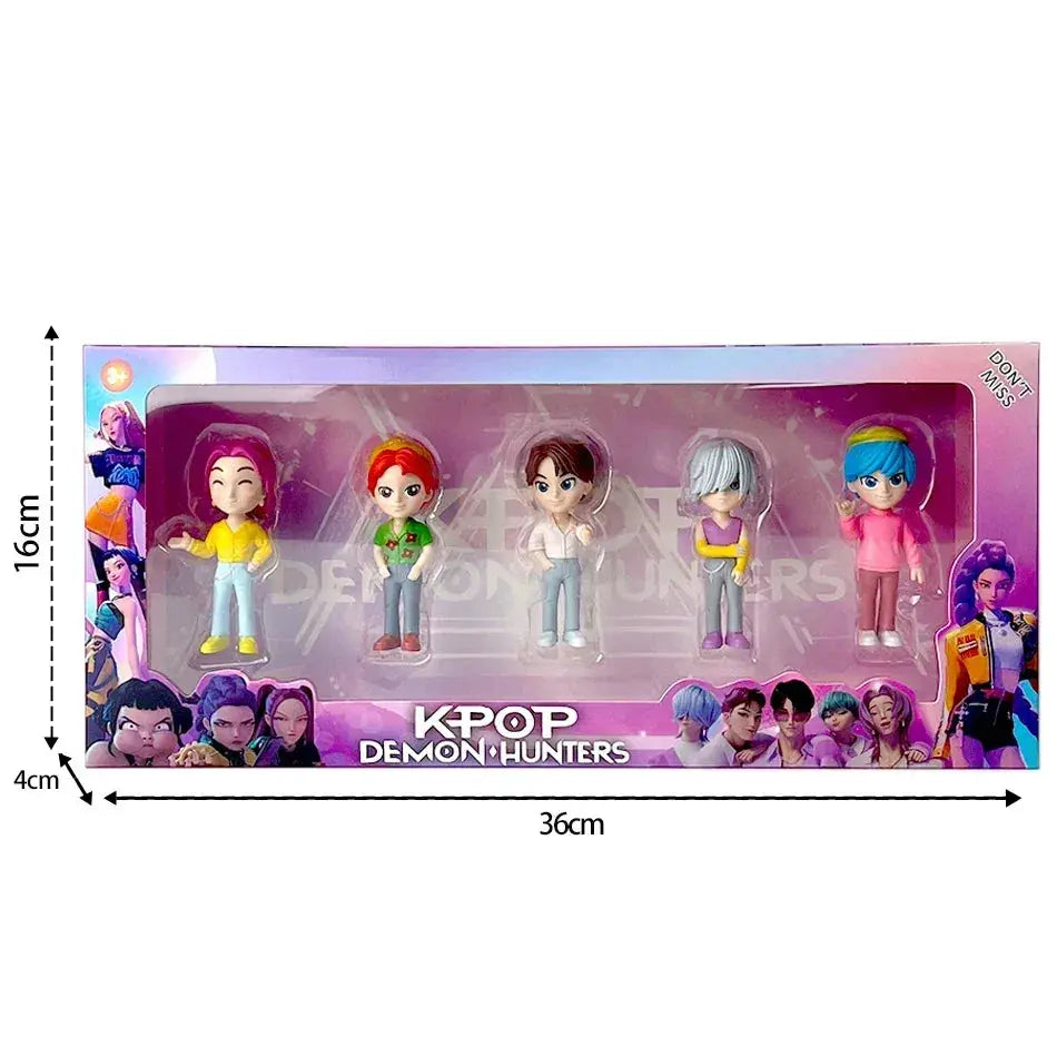 Kpop Demon Hunters Six Piece Action Figure Set Collectible Gift - ToylandEU