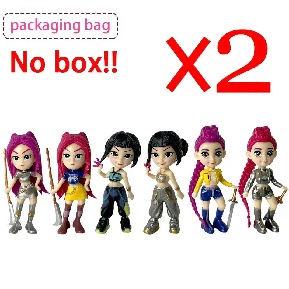 Kpop Demon Hunters Six Piece Action Figure Set Collectible Gift - ToylandEU