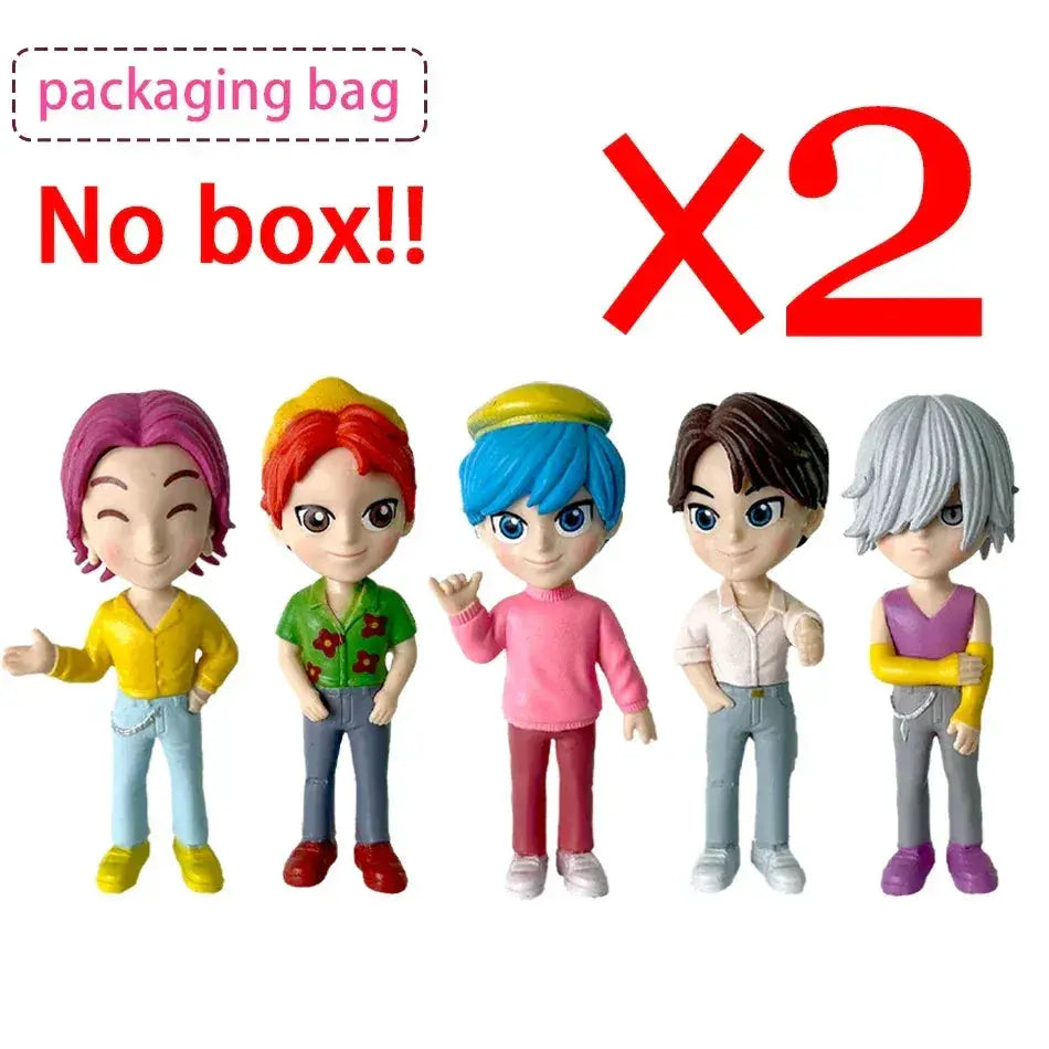 Kpop Demon Hunters Six Piece Action Figure Set Collectible Gift - ToylandEU