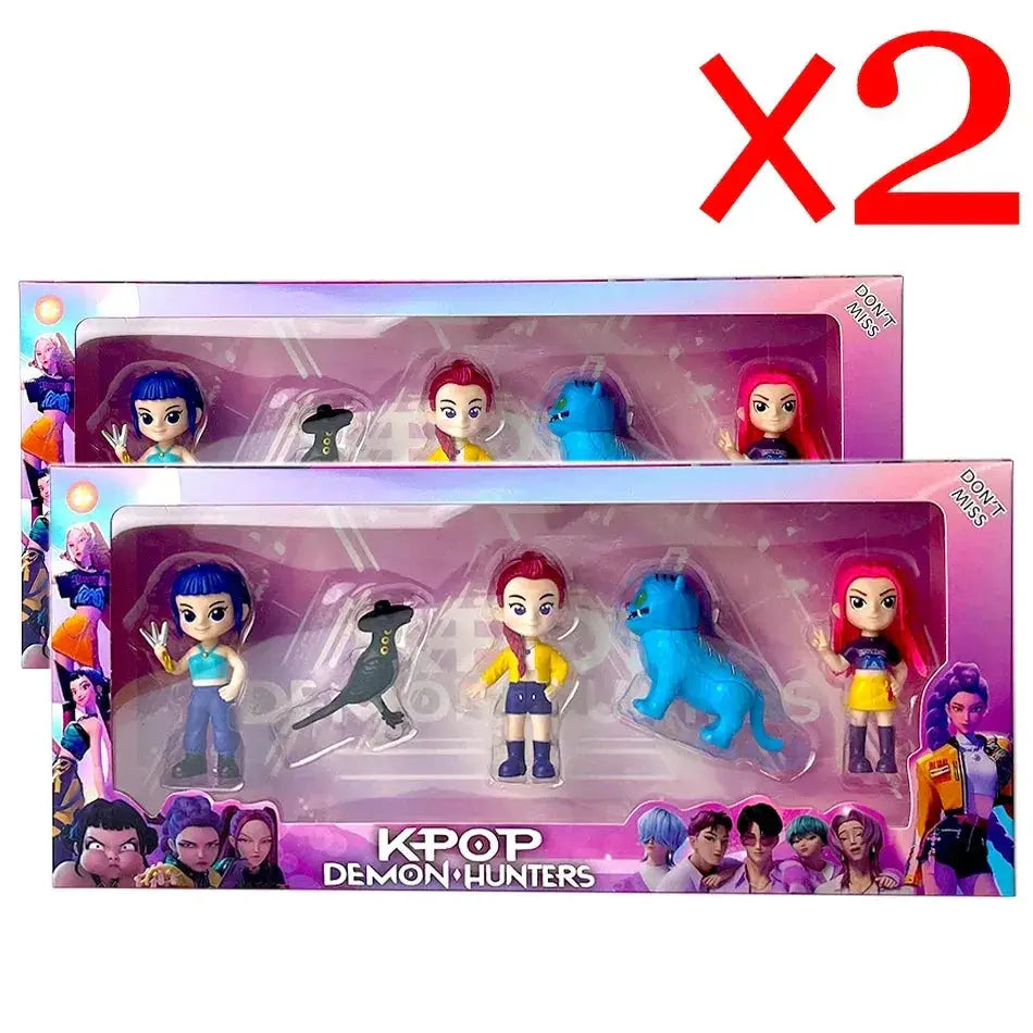 Kpop Demon Hunters Six Piece Action Figure Set Collectible Gift - ToylandEU