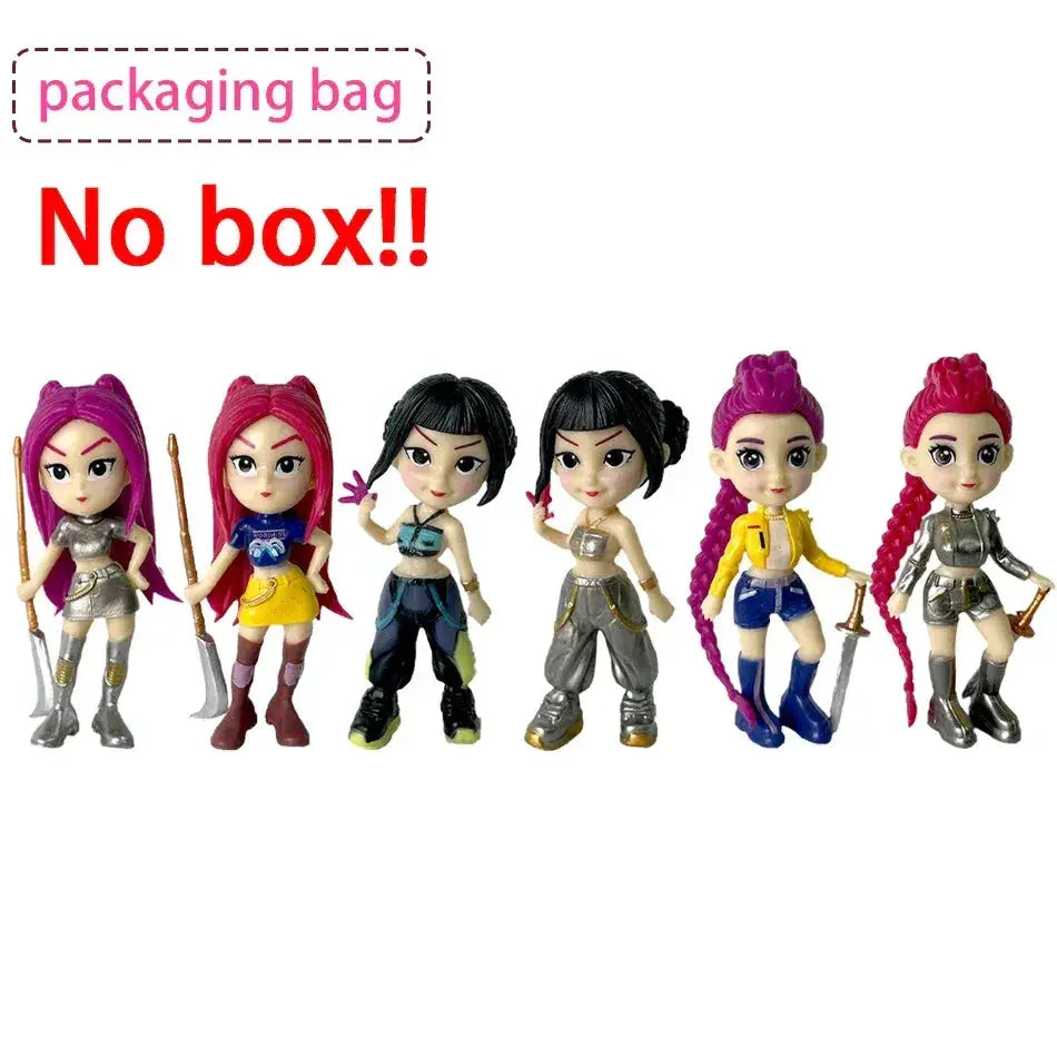 Kpop Demon Hunters Six Piece Action Figure Set Collectible Gift - ToylandEU