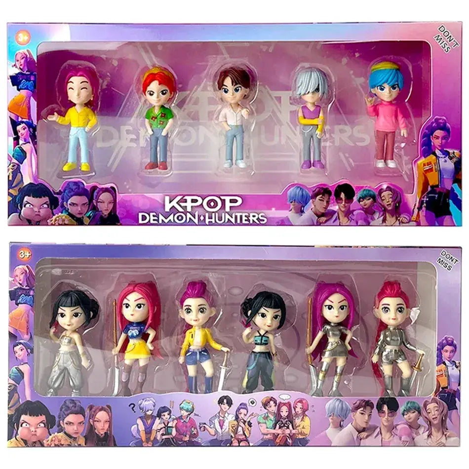 Kpop Demon Hunters Six Piece Action Figure Set Collectible Gift - ToylandEU