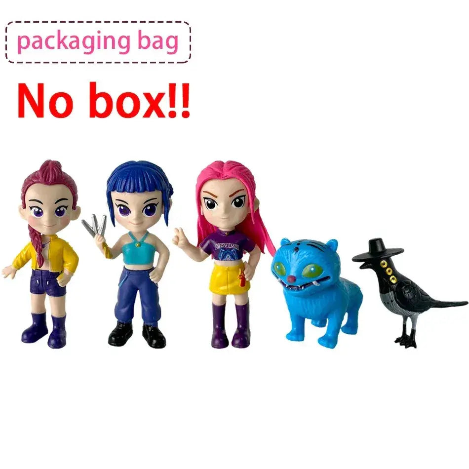 Kpop Demon Hunters Six Piece Action Figure Set Collectible Gift - ToylandEU