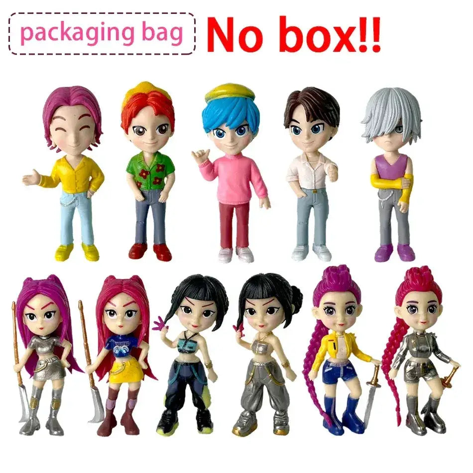 Kpop Demon Hunters Six Piece Action Figure Set Collectible Gift - ToylandEU