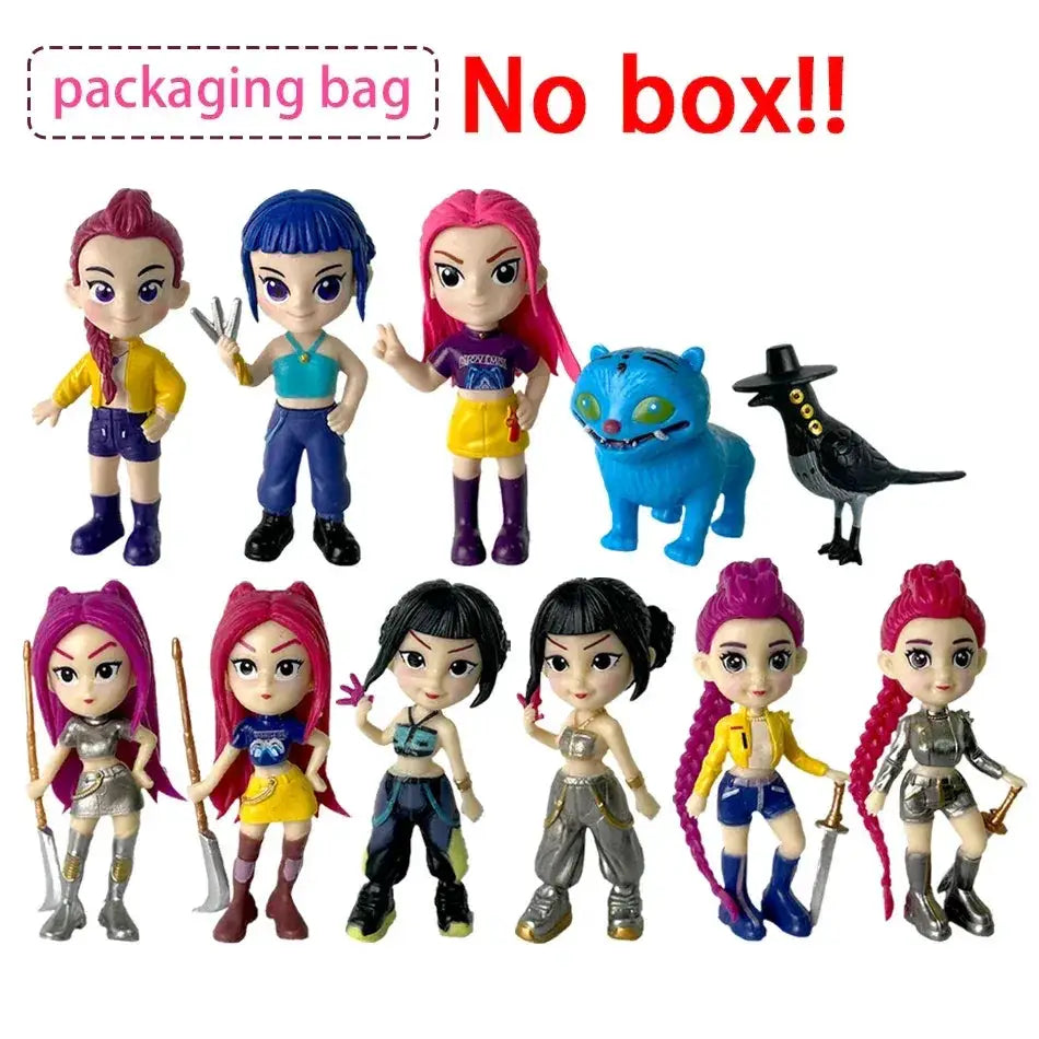 Kpop Demon Hunters Six Piece Action Figure Set Collectible Gift - ToylandEU