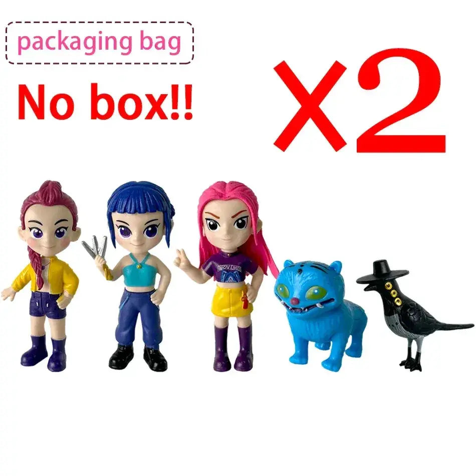 Kpop Demon Hunters Six Piece Action Figure Set Collectible Gift - ToylandEU