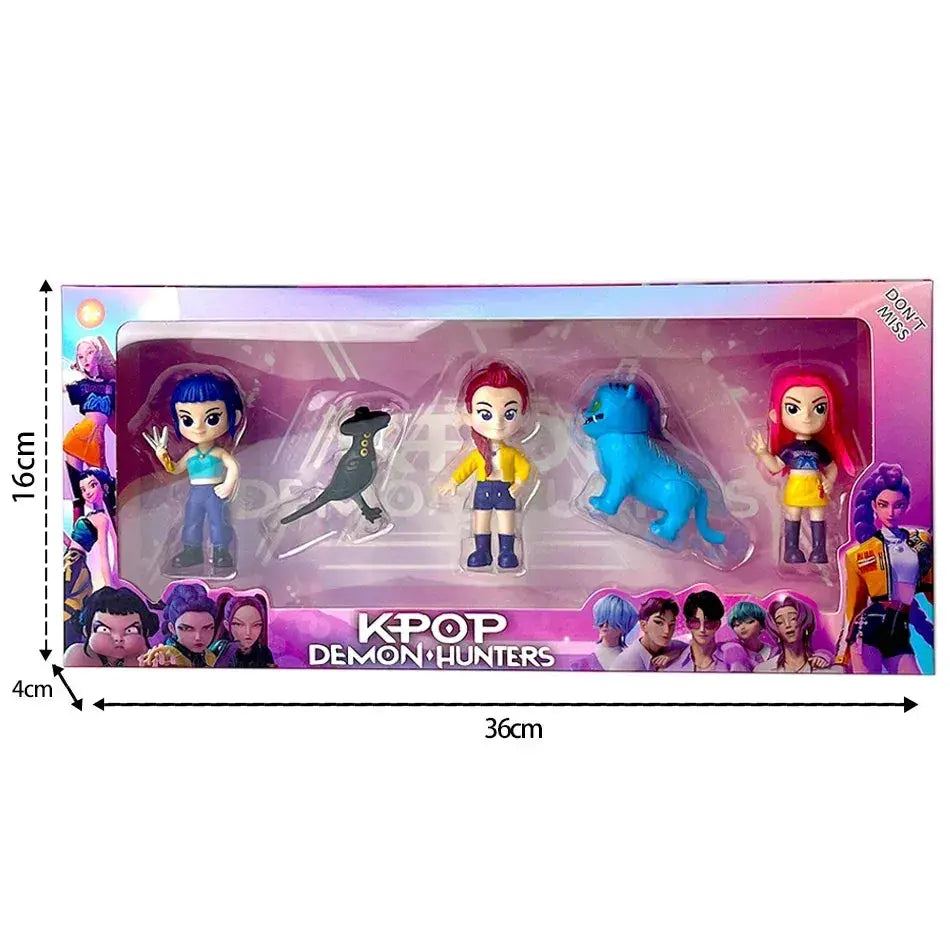 Kpop Demon Hunters Six Piece Action Figure Set Collectible Gift - ToylandEU