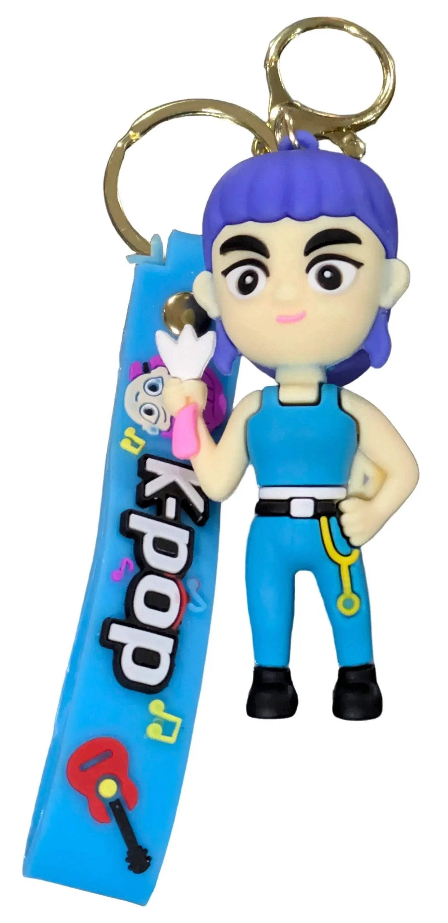 Kpop Keychain Zoey Charm Set With Blue Wrist Strap - ToylandEU
