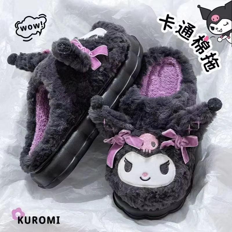 Kuromi Cotton Slippers | Non-Slip Sole | Toylandeu™