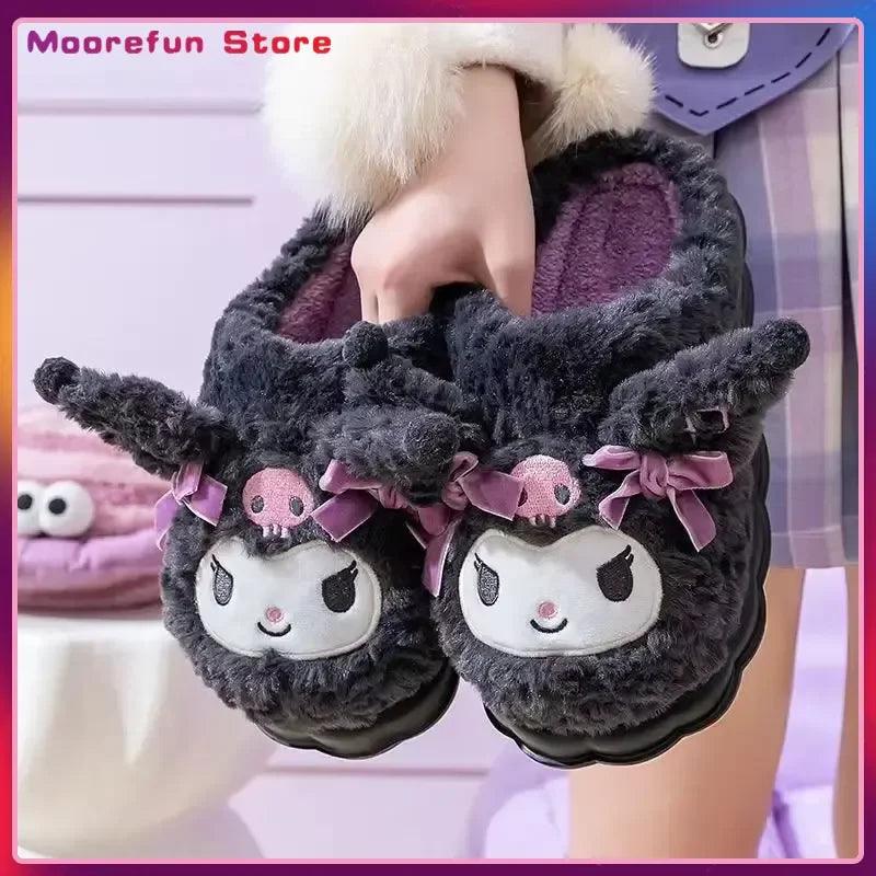 Kuromi Cotton Slippers | Non-Slip Sole | Toylandeu™