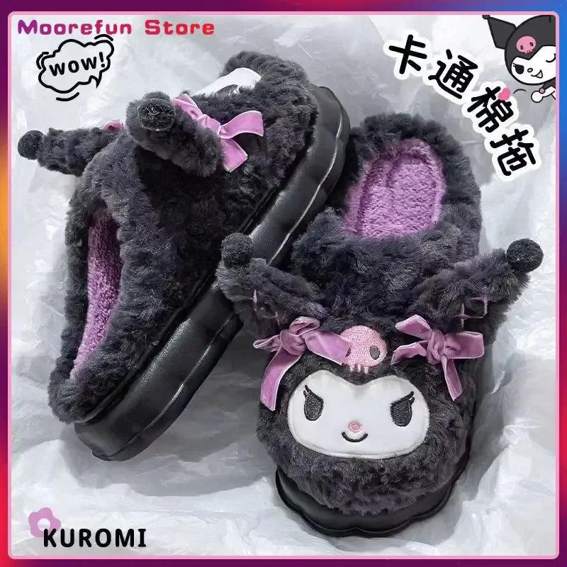 Kuromi Cotton Slippers | Non-Slip Sole | Toylandeu™