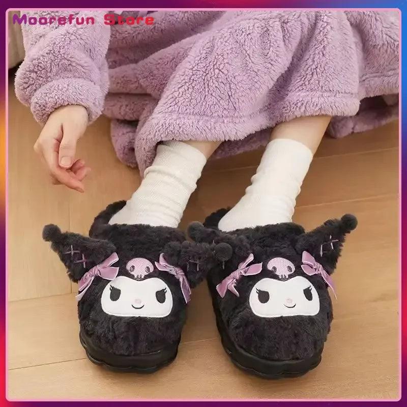 Kuromi Cotton Slippers | Non-Slip Sole | Toylandeu™