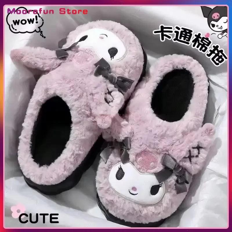 Kuromi Cotton Slippers | Non-Slip Sole | Toylandeu™