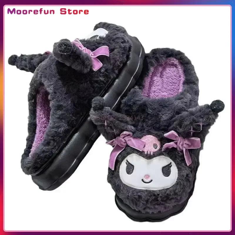 Kuromi Cotton Slippers | Non-Slip Sole | Toylandeu™