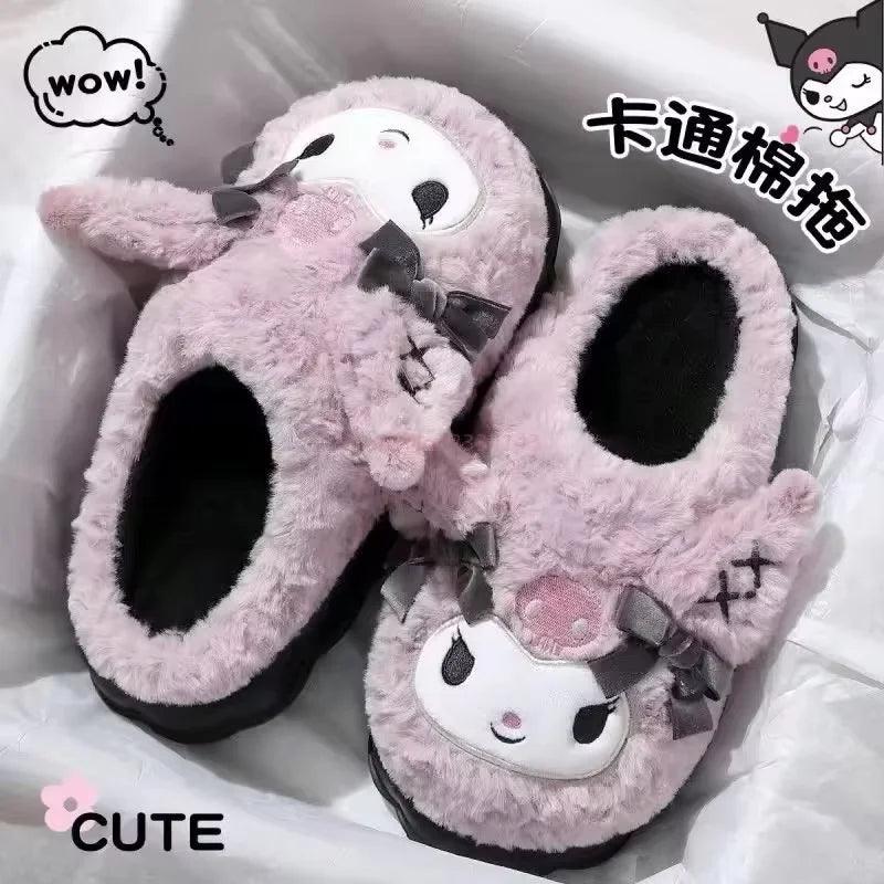 Kuromi Cotton Slippers | Non-Slip Sole | Toylandeu™