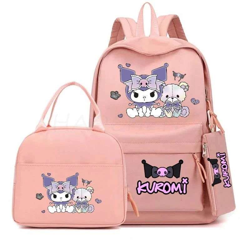  Kuromi Melody School Backpack With Laptop Pocket Sturdy 