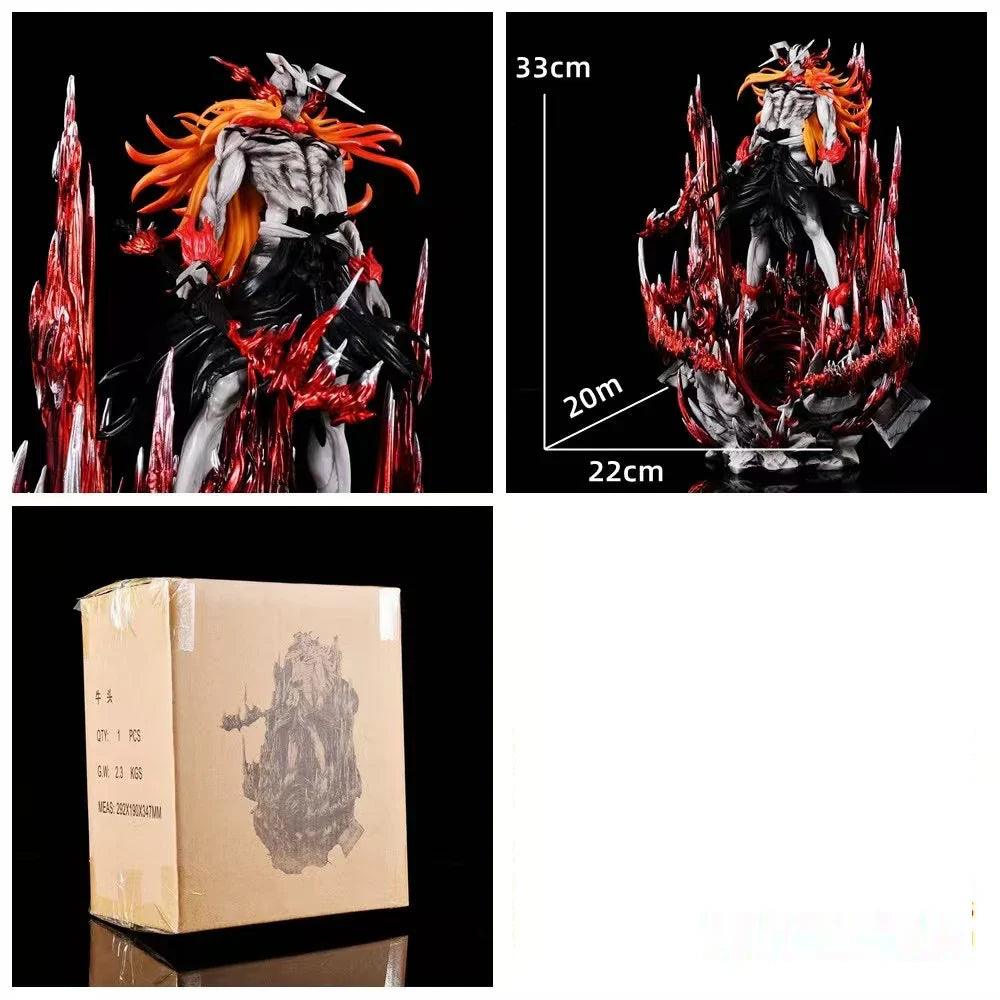  Kurosaki Ichigo and Ulquiorra Cifer Anime Figures, Bleach Espada Vasto Lorde Hallow Figurines 