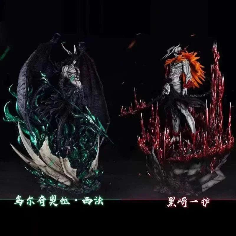 Kurosaki Ichigo and Ulquiorra Cifer Anime Figures, Bleach Espada Vasto Lorde Hallow Figurines