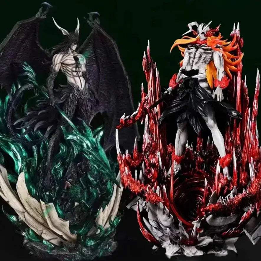 Kurosaki Ichigo and Ulquiorra Cifer Anime Figures, Bleach Espada Vasto Lorde Hallow Figurines - ToylandEU