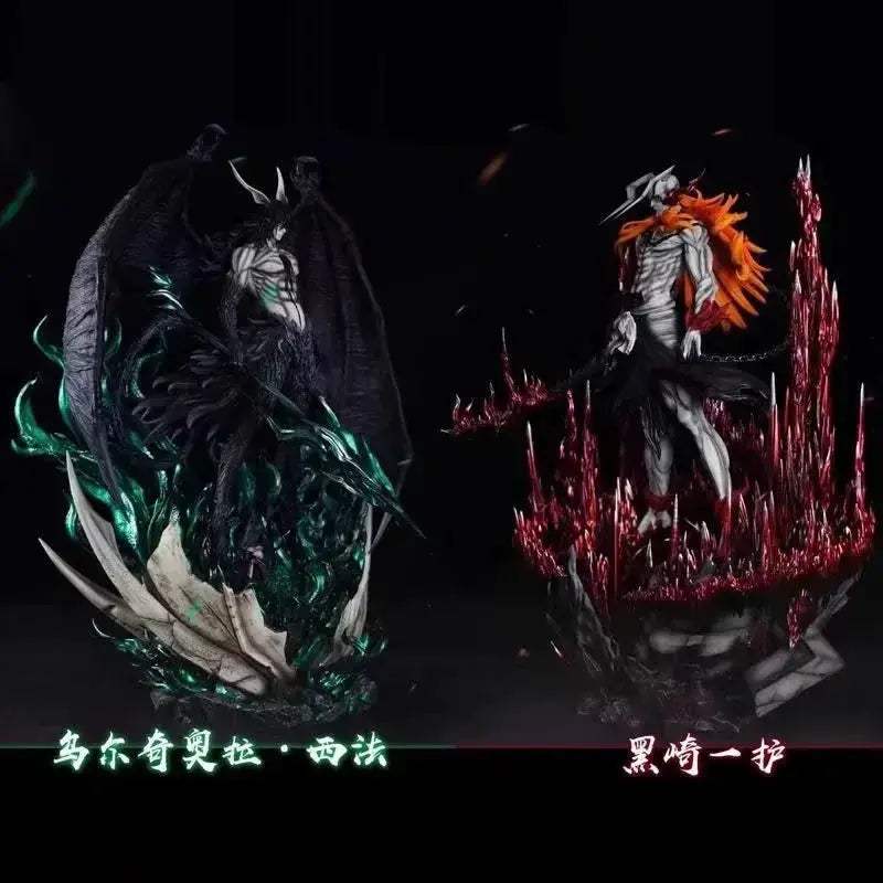 Kurosaki Ichigo and Ulquiorra Cifer Anime Figures, Bleach Espada Vasto Lorde Hallow Figurines - ToylandEU