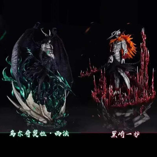  Kurosaki Ichigo and Ulquiorra Cifer Anime Figures, Bleach Espada Vasto Lorde Hallow Figurines -  ToylandEU™