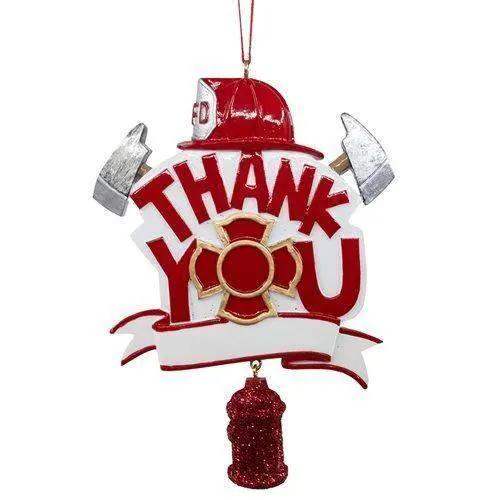 Firefighter Ornament Thank You Gift Resin Keepsake 4 Inch - ToylandEU