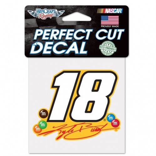 Kyle Busch 4x4 Perfect Cut Color Decal Outdoor Vinyl - ToylandEU