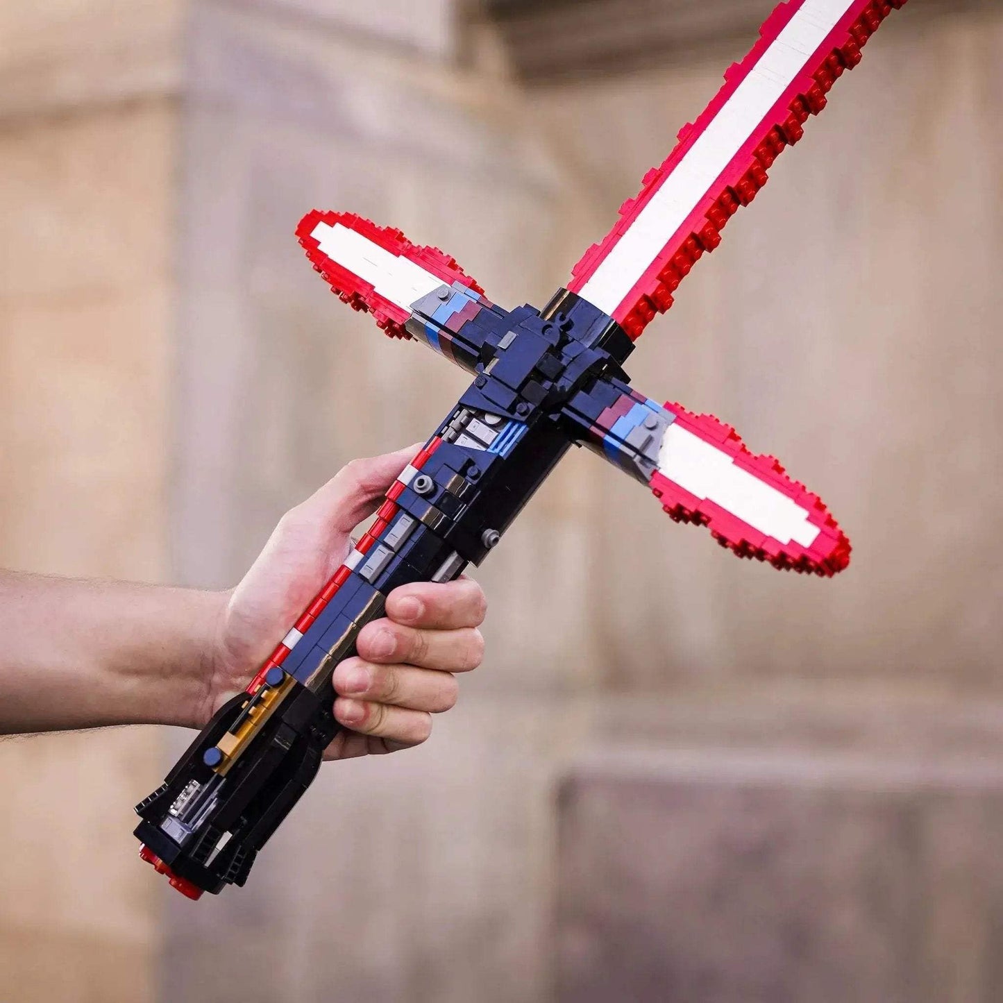 Life Size Kylo Ren Lightsaber Built With LEGO Bricks - ToylandEU