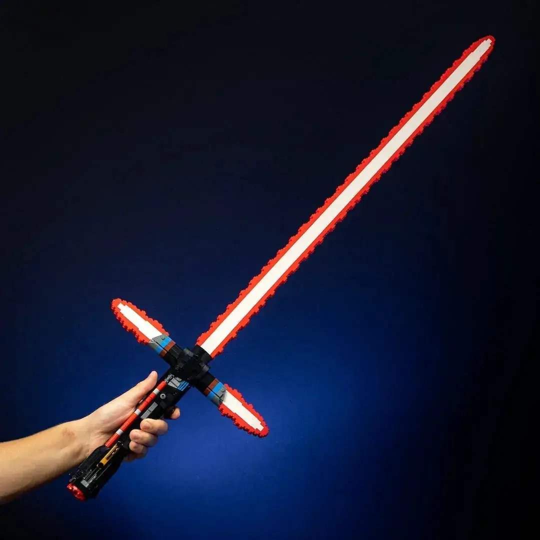 Life Size Kylo Ren Lightsaber Built With LEGO Bricks - ToylandEU