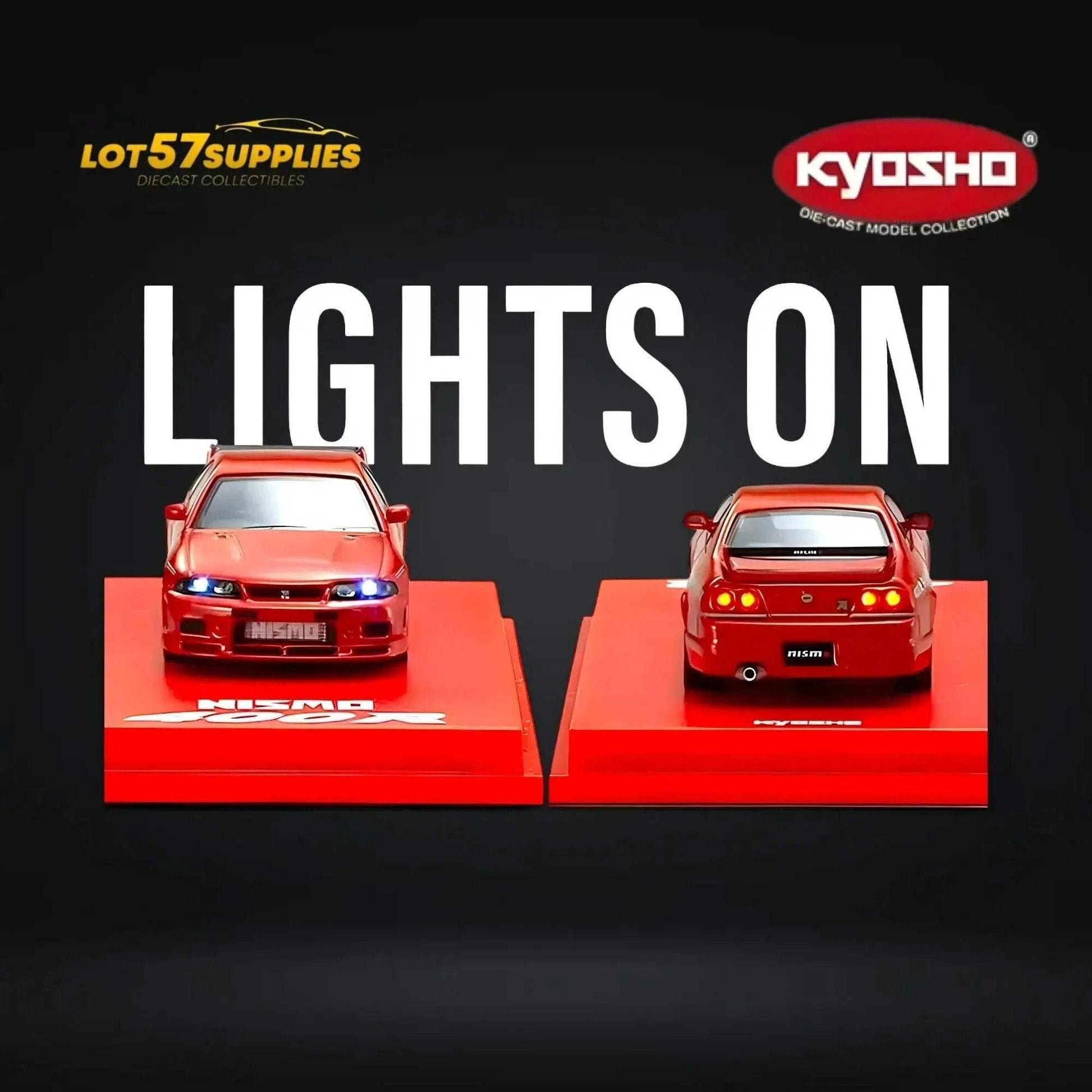 Kyosho Nismo 400R R33 Tokyo Auto Show KL 2024 Exclusive Red Light Version 1:64 - ToylandEU