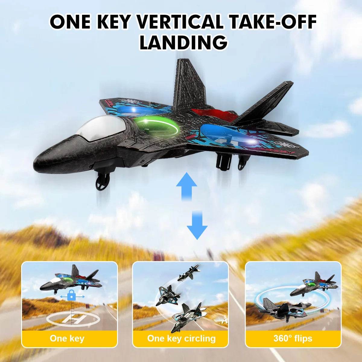 L0712 RC Plane 2.4G Remote Control Aircraft Glider for Kids - ToylandEU