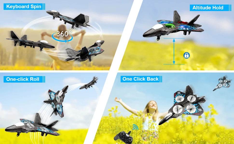 L0712 RC Plane 2.4G Remote Control Aircraft for Kids - ToylandEU
