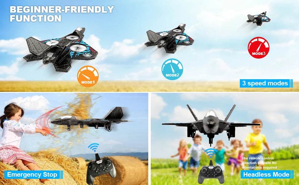 L0712 RC Plane 2.4G Remote Control Aircraft for Kids - ToylandEU