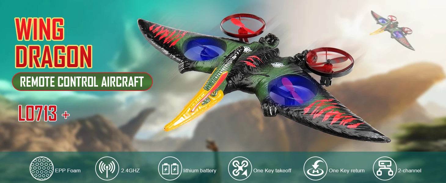 L0712 RC Plane 2.4G Remote Control Aircraft for Kids - ToylandEU