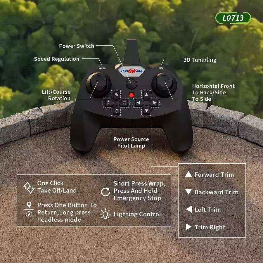 L0713 RC Plane 2.4G Remote Control Aircraft Glider for Kids - ToylandEU